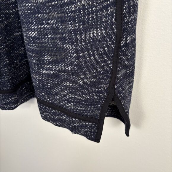 Madewell Style B1407 Marled Blue Short Sleeve Sweatshirt Dress Pockets Size S - Picture 5 of 7